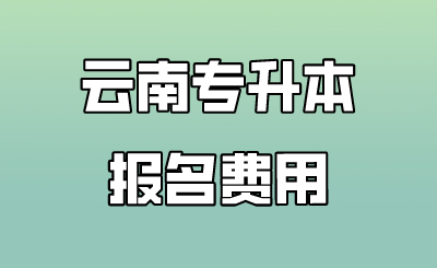 云南专升本报名费用