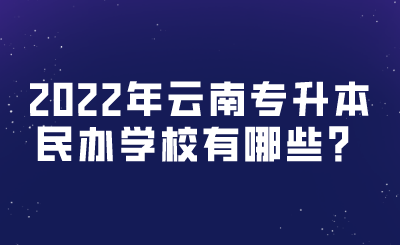 2022年云南专升本民办院校.png